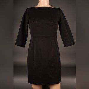 Banana Republic Black Stretch 3/4 Sleeve Dress Size 12